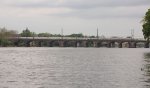 NJT MU's over the river.